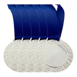 20 Medalhas Personalizar Esportiva Ouro Prata Bronze Ø6cm