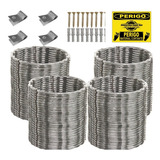 20 Metros Concertina Dupla Clipada 45 Cm Com Kit Instalaçao