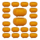 20 Mini Abobora Moranga Laranja 100 Ml Porcelana