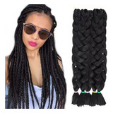 20 Pacotes Cabelo Jumbo Ultrabraid Kanekalon Várias Cores