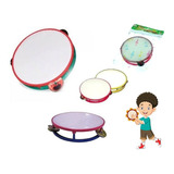20 Pandeiro Pandeirinho Infantil Brinquedo Plástico/prenda
