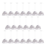 20 Pendentes Prismáticos Sala Galpão Industrial 12 Polegadas Cor Branco 110v/220v