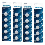20 Pilhas Philips Cr2032 3v Bateria