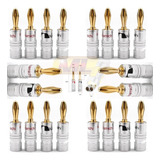 20 Plug Banana Nakamichi 24k Caixa Som Receiver Home Theater