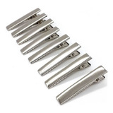 20 Presilhas Prendedor Bico De Pato Metal 6,5cm Artesanato