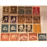 20 Selos Antigos Raros Estados Unidos Air Mail Eisenhower