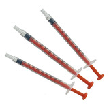 20 Seringas 1ml S/ag Luer Slip Encaixe Fácil Uso Diverso