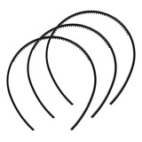 20 Tiara Arco Simples Encapar Extra Fina Lisa Preta 4mm 