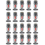 20 Un Sprinkler Spk Chuveiro Pendente 1/2'' Cromado 68ºc 