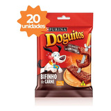 20 X Petisco Para Cão Doguitos Bifinho De Carne 65g * Promo