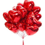 20 Balões Coração Vermelho 45cm Gas