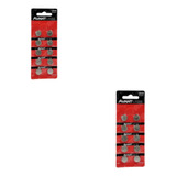 20 Baterias Lr44 2 Cartelas Com 10 Bateria Avant