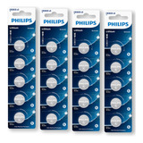 20 Baterias Pilha Cr2025 3v Philips
