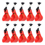 20 Bebedouro Automático Copinho Copo Bebedor Aves Frangos Cor Vermelho