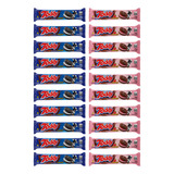 20 Biscoito Bolacha Recheada Toddy Baunilha Morango 100g