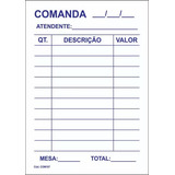 20 Blocos Comanda Pedido De Mesa Alto Autocopiativo 50x2