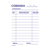 20 Blocos Comanda Pedido De Mesa Alto Autocopiativo 50x2