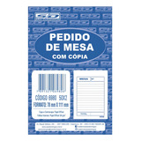 20 Blocos Comanda Pedido De Mesa C Cópia 2 Vias 50x2 São Domingos Pedido Mesa