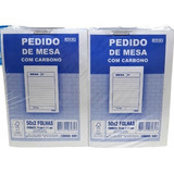 20 Blocos Comanda Pedido De Mesa Cópia Carbono 50x2 São Domingos