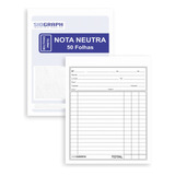 20 Blocos Nota Neutra Multivias 1 Via 50 Folhas Sidgraph
