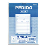 20 Blocos Pedido 104x143mm Multivias Peq 50f Az São Domingos