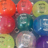 20 Bolas Confetes Personalizadas De 40cm Coloridas