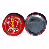20 Bottons Broche Boton Brigadista Brigada De Incêndio 2 5cm