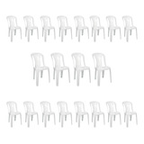 20 Cadeiras Plastica Bistrô Reforçada Suporta Até 150 Kg Top