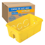 20 Caixa De Luz 4x2 Reforçada P Tomada Interruptor Embutir