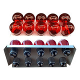 20 Caixa Lampada 2 Polo 1034 12v 21w 5w Vermelha 10 Unidades
