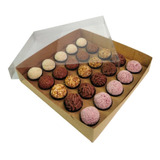 20 Caixas Para 25 Brigadeiros Doces Gourmet C Berço Acetato