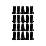 20 Capa De Porca Belga Preta Black Roda Caminhao 27mm 32 33mm 32 33mm 