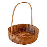 20 Cestinho Bambu Vime Palha 20cm Presentes Lembranças