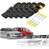 20 Conector Automotivo 4 Vias Prova D agua Macho Femea