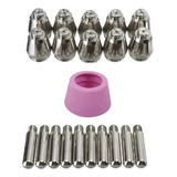 20 Consumíveis Plasma Ag60 Sg55 Wsd60 10 Bicos 10 Eletrodos
