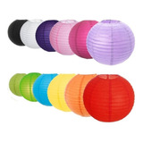 20 Cúpula Lanterna Japonesa Oriental 20 Cm Papel Decoração