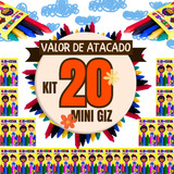 20 Cx Giz De Cera 5 Cores Lembrancinhas Aniversário Promoção