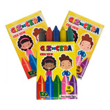 20 Cxs Mini Giz De Cera Colorido 5 Cores Kit Lembrancinha