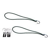 20 Elástico Extensor Borracha Lona Caminhão Carreta Preto
