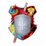 20 Espada Medieval Escudo Brinquedo Herois Lembrancinha