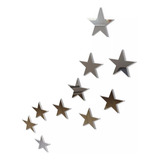 20 Estrelas Espelho Decorativo Quarto Sala Bebê Acrílico