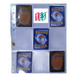 20 Folhas Plástica P Pasta Fichário Álbum Pokemon 6 Cards