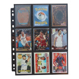 20 Folhas Pretas Com 18 Bolsos P Cards Magic Pokemon Yugioh