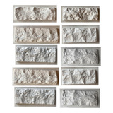 20 Forma 3d Tijolo Rockface Travertino Molde Para Cimento 3d