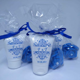 20 Kits Lembrança Madrinha De Casamento Azul Royal