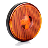20 Lanterna Lateral Caminhão Ambar S suporte 3 Leds