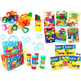 20 livrinhos Colorir giz bolha Sabão massinha 40 Forminhas Cor Colorido