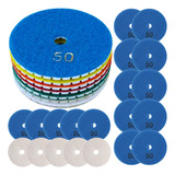20 Lixas Diamantada 4 Pol 100mm Discos Polir Mármore Granito