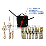 20 Máquinas Eixo 22 Mm Ponteiros Números Romano Dourado