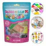 20 Massinhas De Eva Massinha 20 Cores 250g Cor Sortido Make 